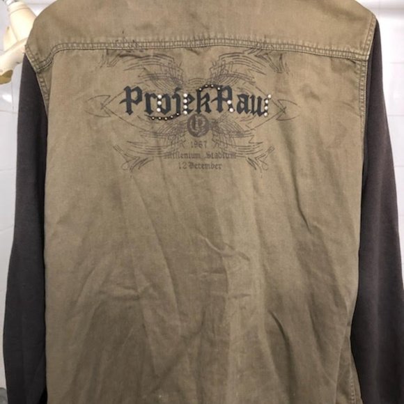 PROJEK RAW EDGY MILITARY VINTAGE FIELD JACKET SIZE LARGE - Picture 8 of 9